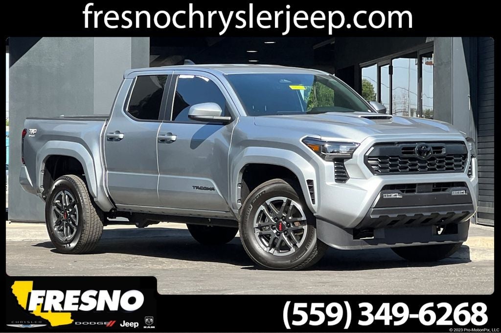 2026 Toyota Tacoma TRD Sport in Celestial Silver Metallic — front three-quarter view